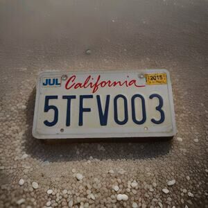 2015 California Lipstick License Plate 5TFV003 Man Cave Pub Garage Bar Decor